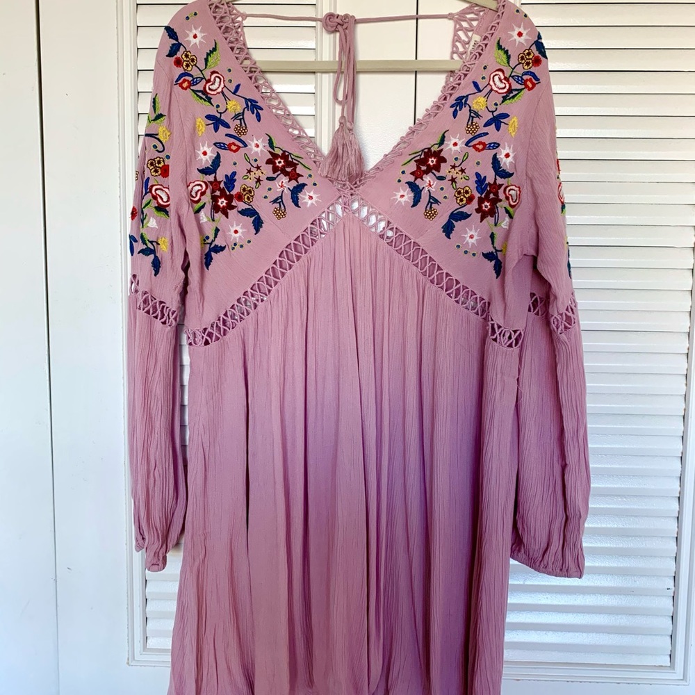 Boho Flowy Tunic Dress